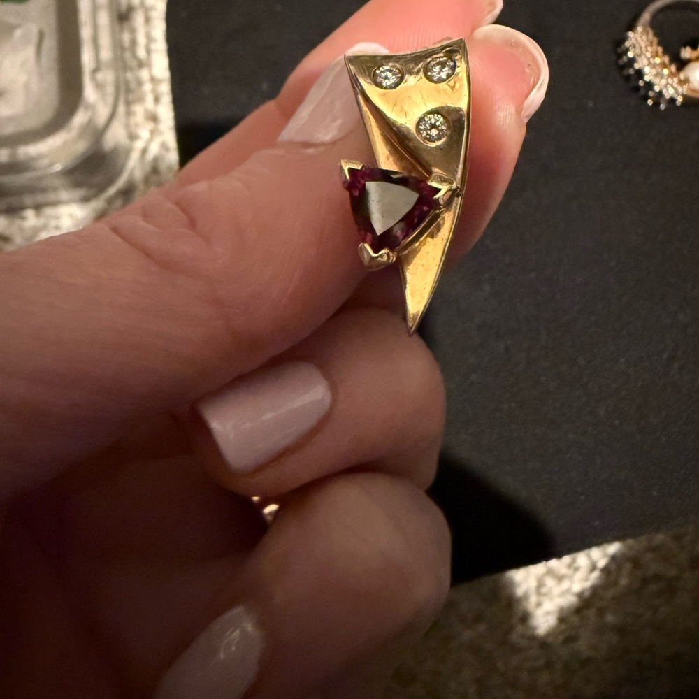 Unlisted jewelry. , 14 k gold and diamonds jewelry.